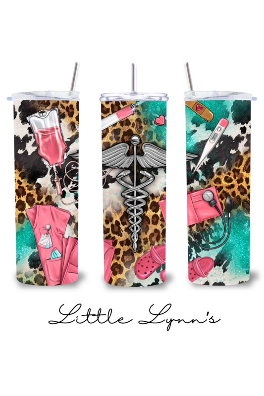 Healthcare Leopard 20oz Tumbler
