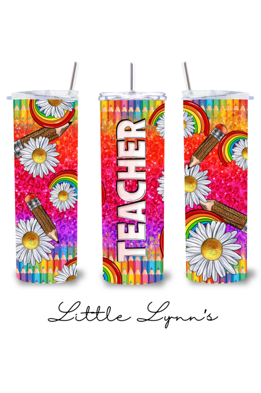 Teacher - Daisies 20oz Tumbler