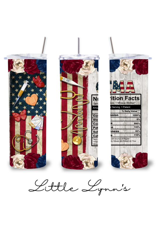 Nutrition Facts - Patriotic 20oz Tumbler