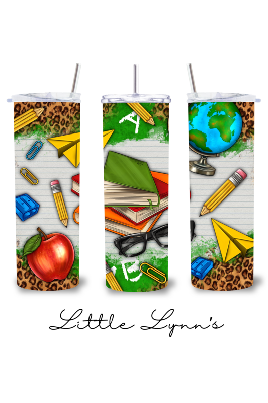 School Supplies 20oz Tumbler