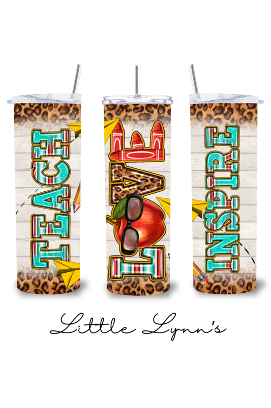 Teach, Love, Inspire 20oz Tumbler