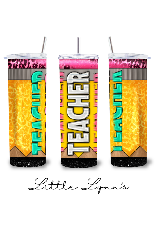 Teacher - Pencil 20oz Tumbler