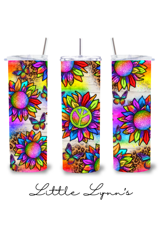 Peace Sunflowers 20oz Tumbler