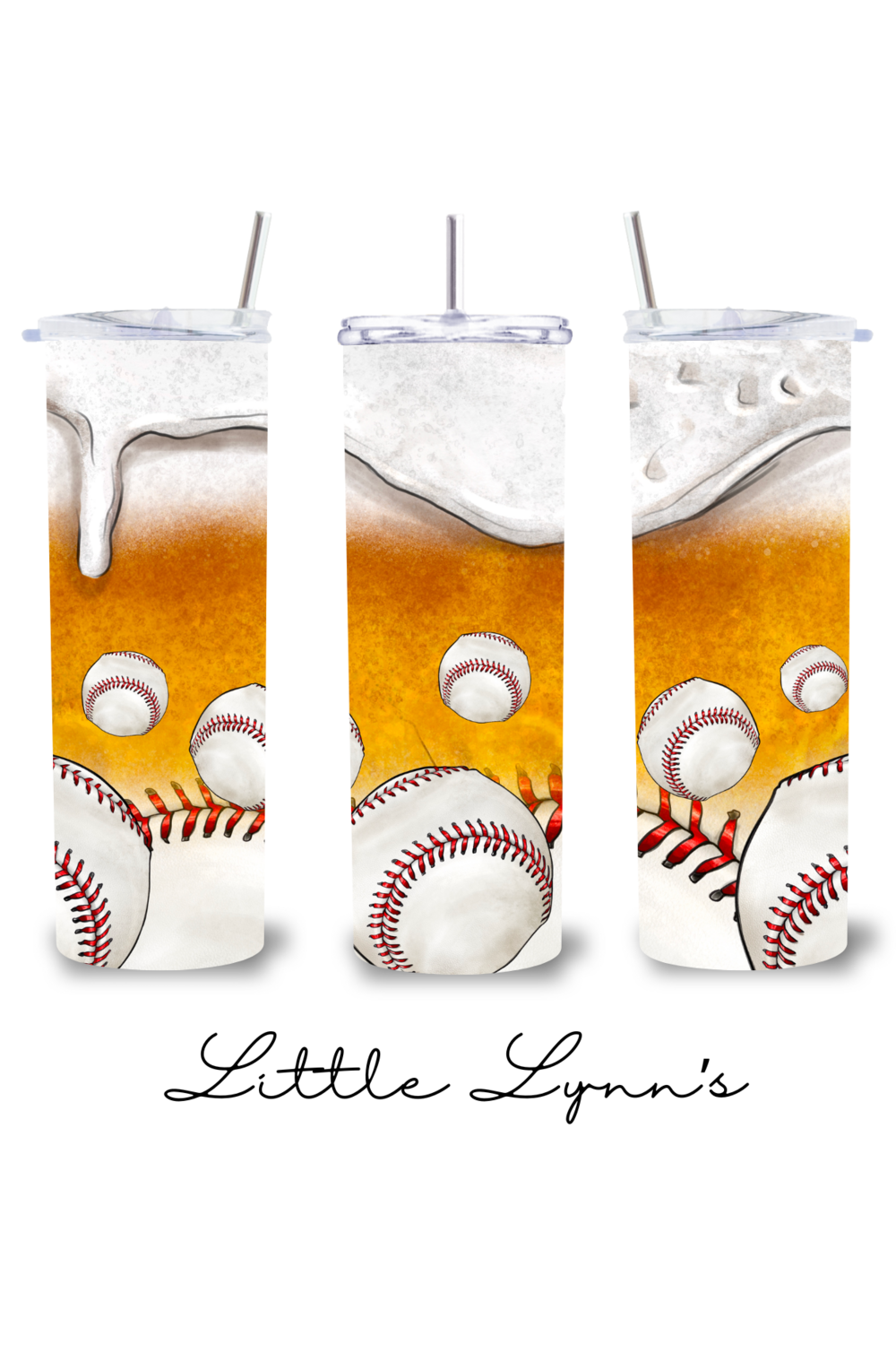 Baseball &amp; Beer 20oz Tumbler