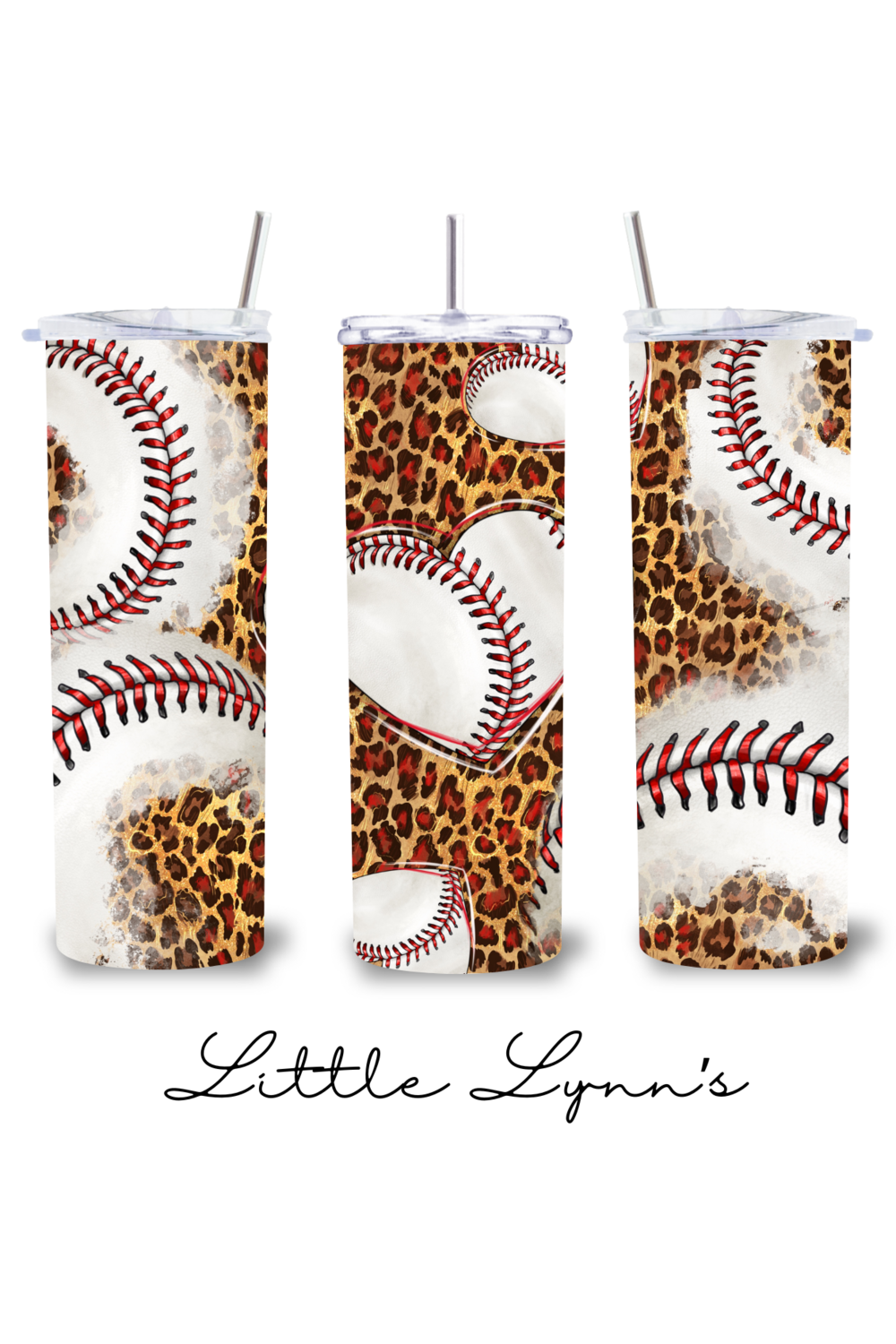 Baseball Hearts 20oz Tumbler