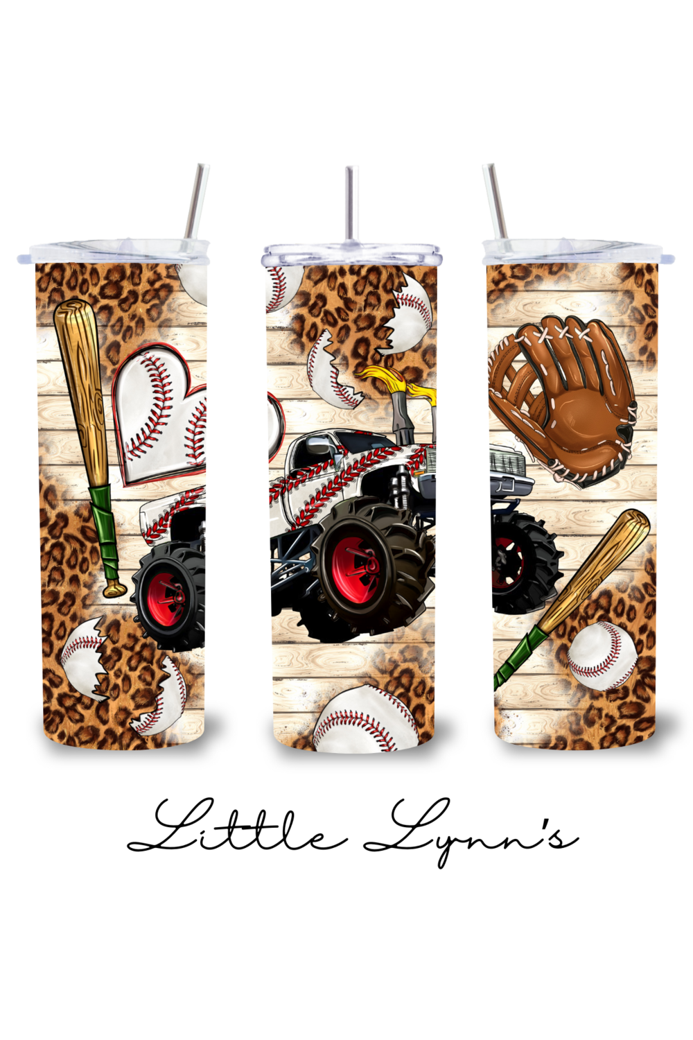 Baseball Monster Truck 20oz Tumbler