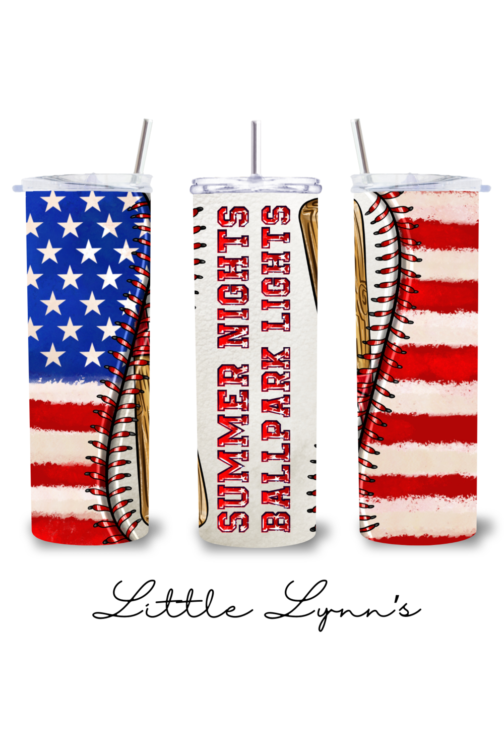 Summer Nights Ballpark Lights 20oz Tumbler