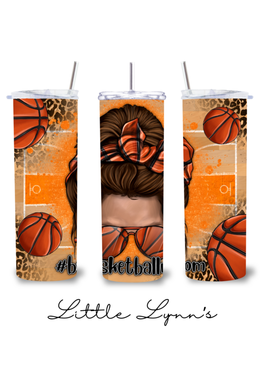 Basketball Mom - Messy Bun 20oz Tumbler