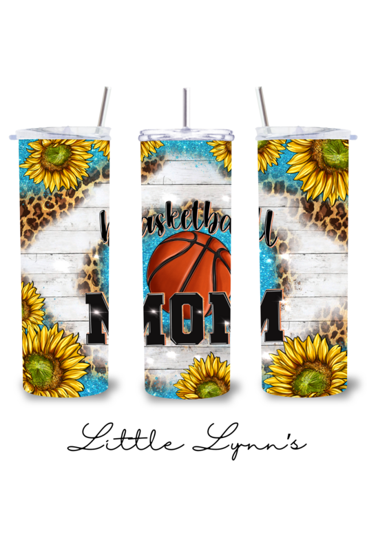 Basketball Mom - Sunflowers 20oz Tumbler