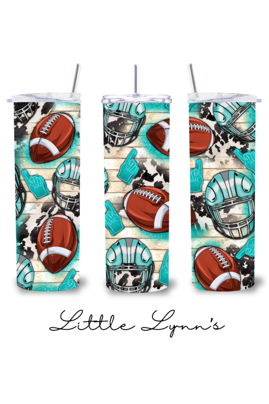 Footballs &amp; Helmets 20oz Tumbler