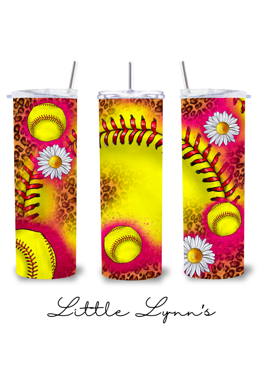 Softballs &amp; Daisies 20oz Tumbler