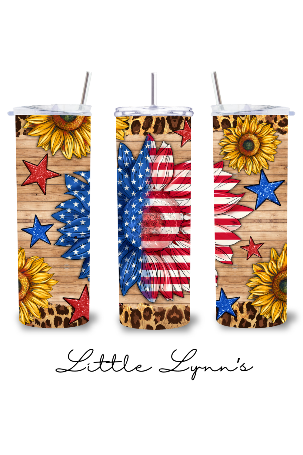 Patriotic Sunflower 20oz Tumbler