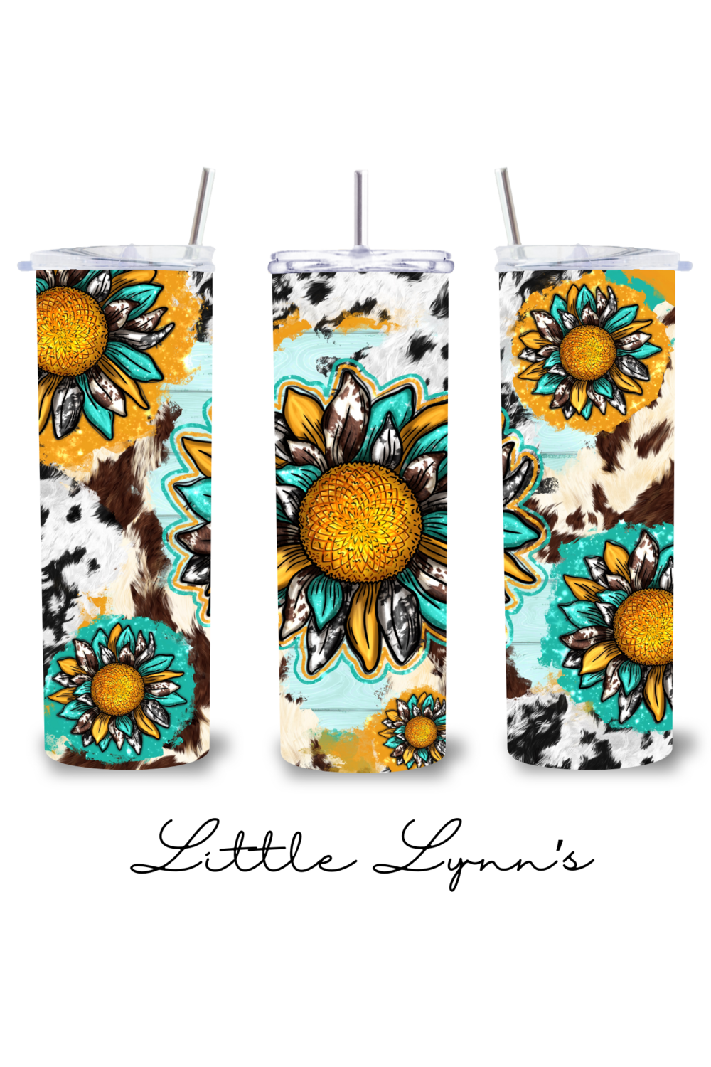 Western Pattern Sunflowers 20oz Tumbler