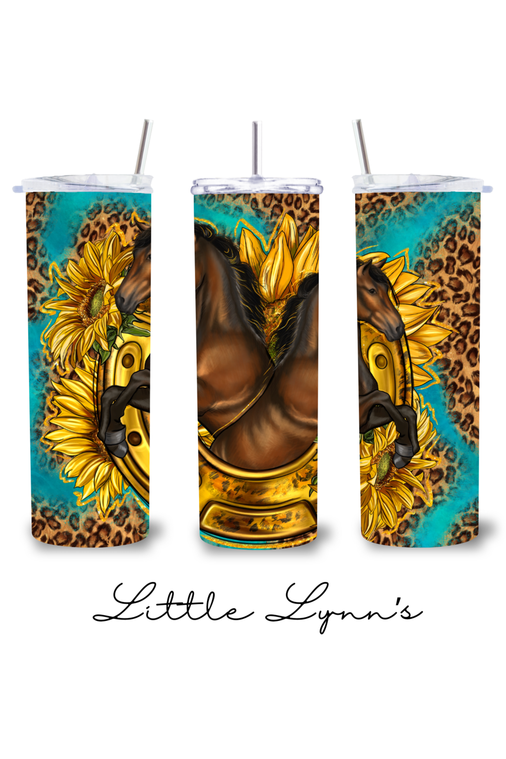 Horses &amp; Sunflower 20oz Tumbler