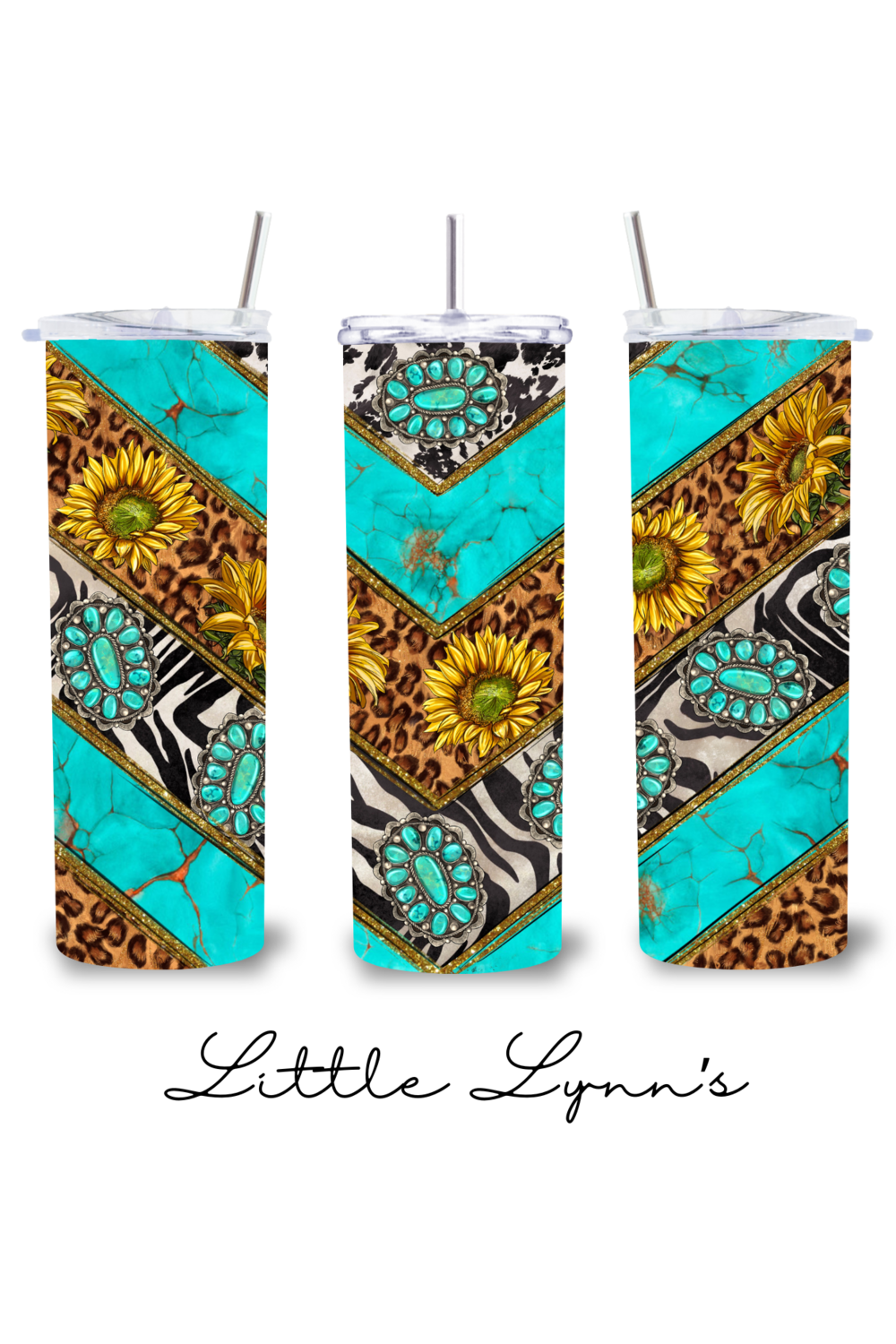 Western Chevron Pattern 20oz Tumbler