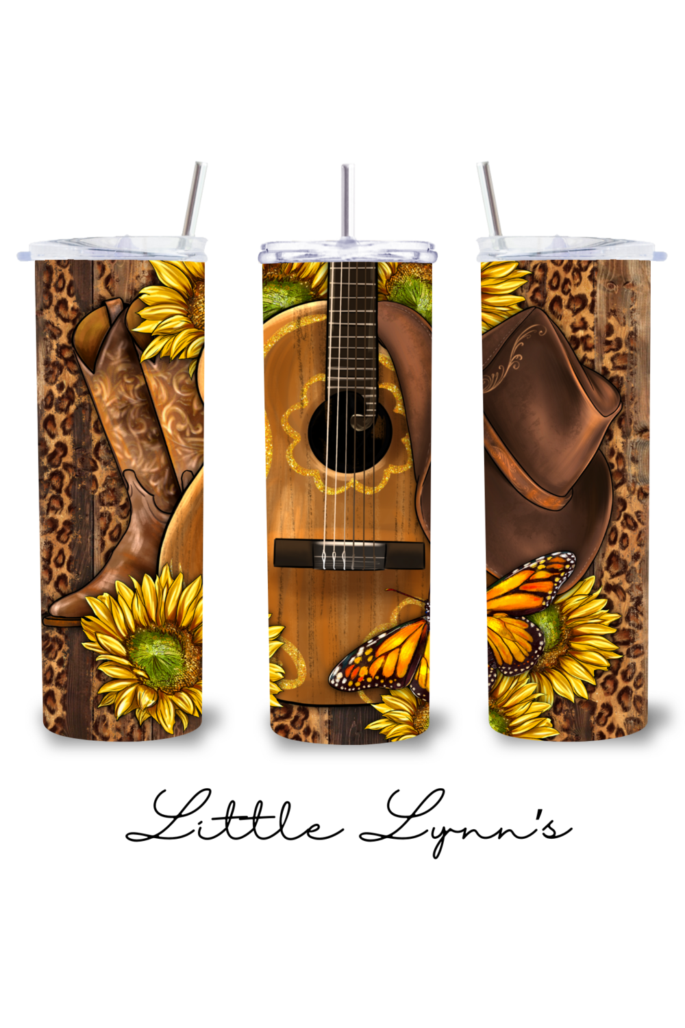 Guitar &amp; Sunflower 20oz Tumbler