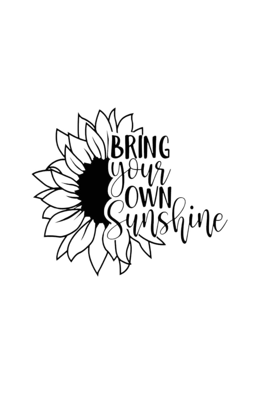 Bring Your Own Sunshine Decal