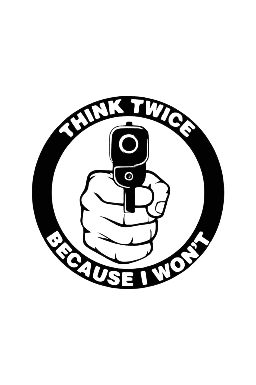 Think Twice Decal