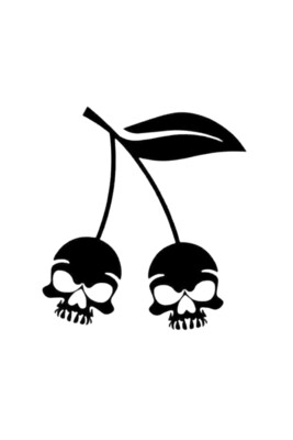 Skull Cherries Decal