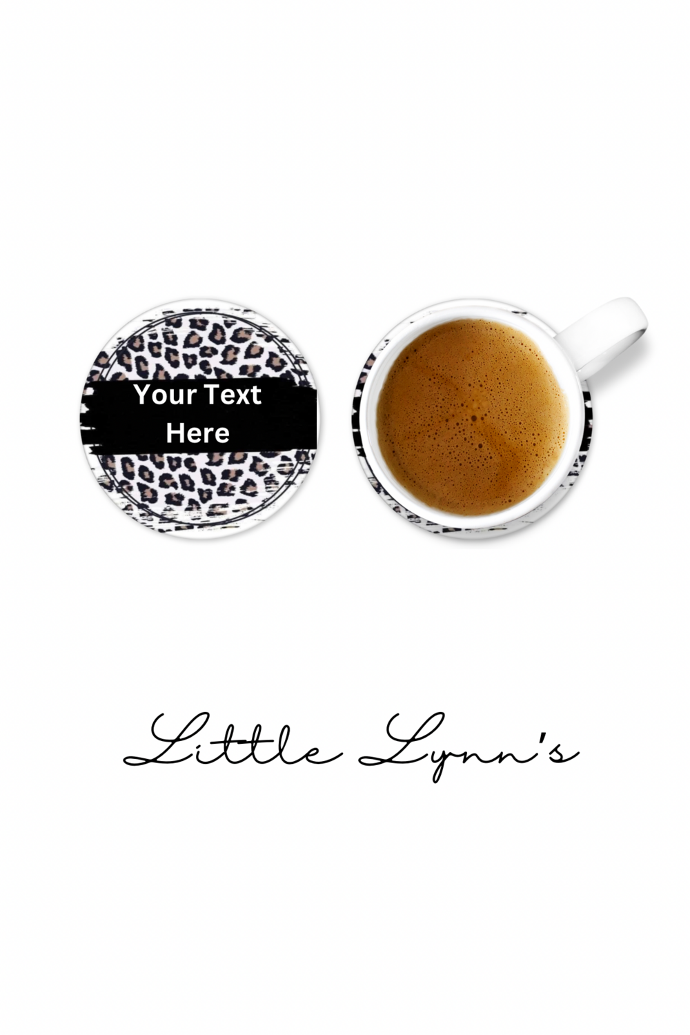 Custom Leopard Coaster