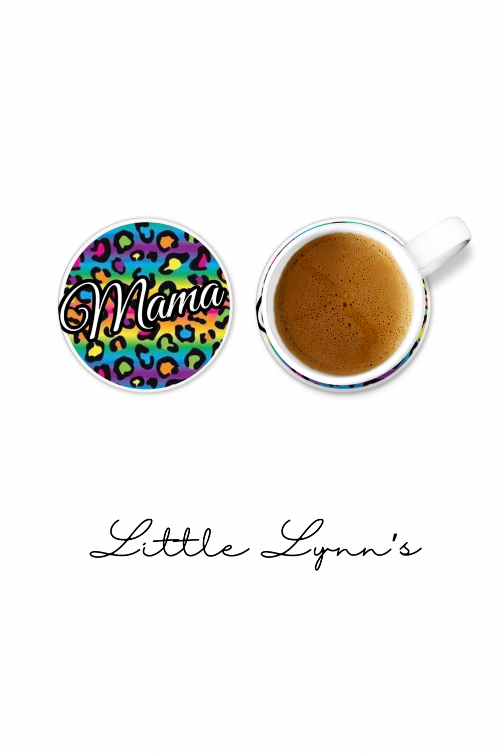 Rainbow Mama Leopard Coaster