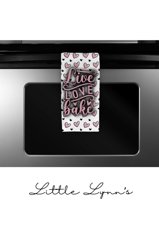 Live Love Bake Hand Towel