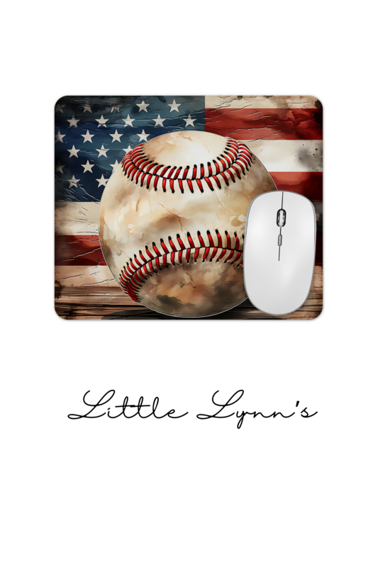 Baseball &amp; American Flag