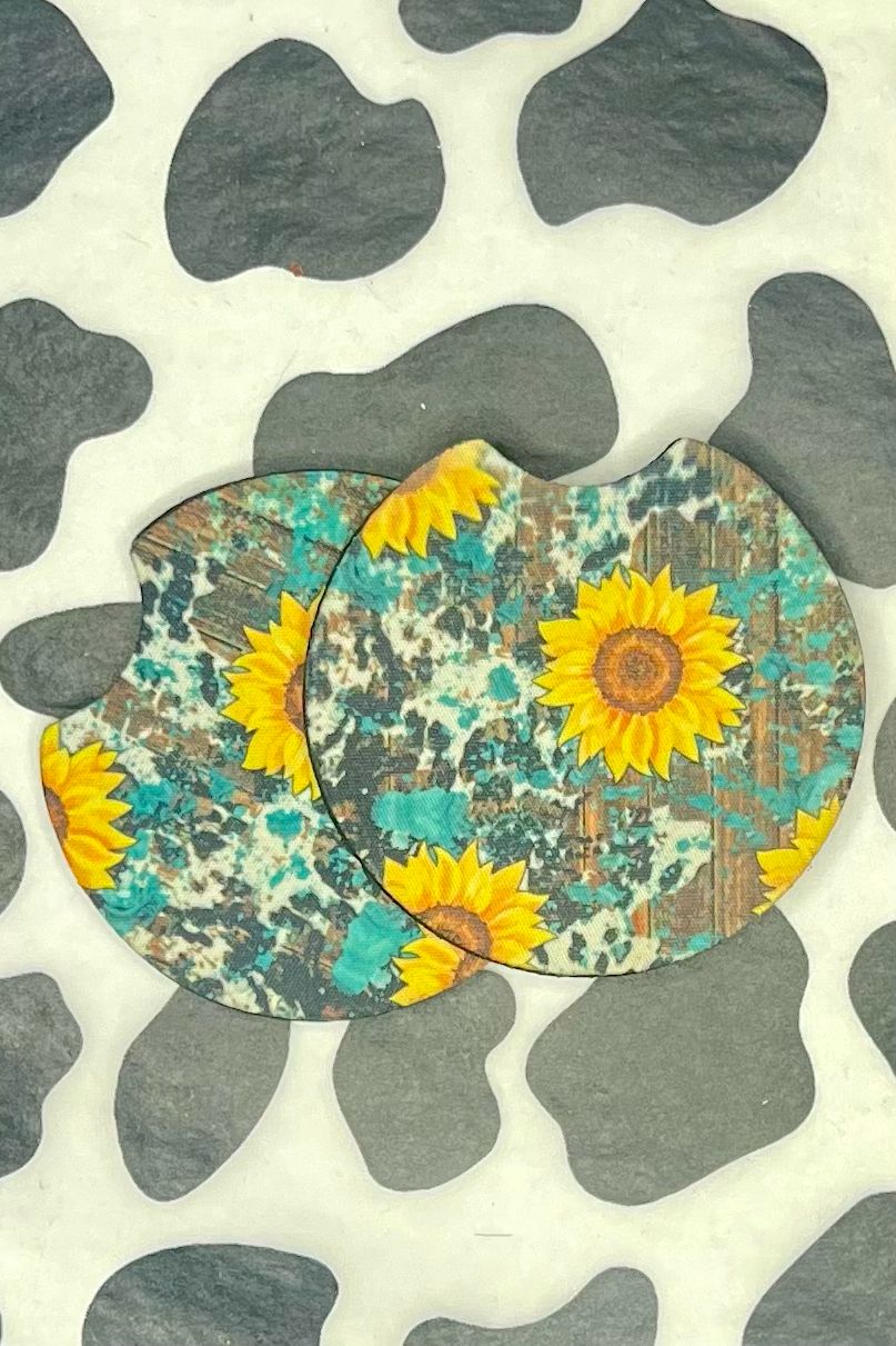 Cowhide &amp; Sunflowers