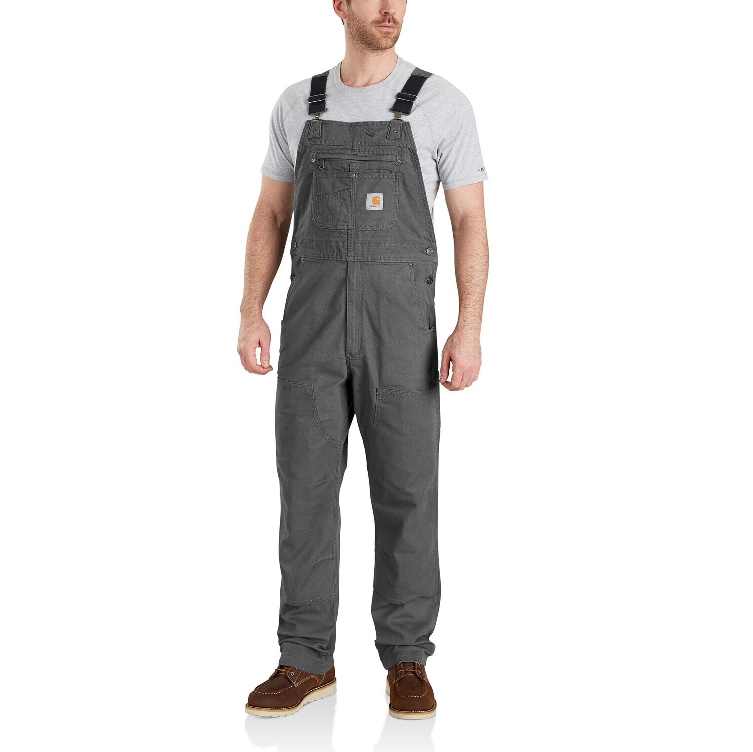 CARHARTT MEN'S  RUGGED FLEX RELAXED FIT CANVAS BIB OVERALL -102987