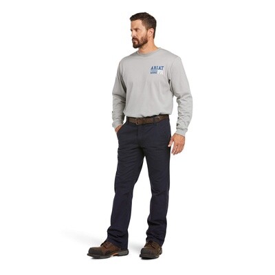 ARIAT MEN'S FR M4 NAVY RELAXED WORKHORSE BOOT CUT PANT | ARIAT 10019623