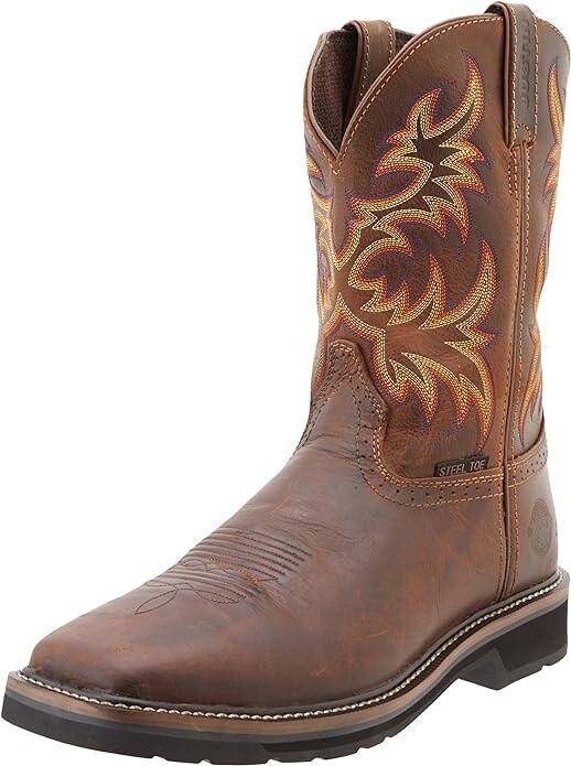 JUSTIN STAMPEDE MEN'S STEEL TOE PULL UP BOOT-WK4682