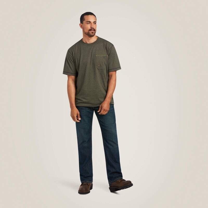 ARIAT REBAR REFLECTIVE FLAG WORKMAN SHIRT