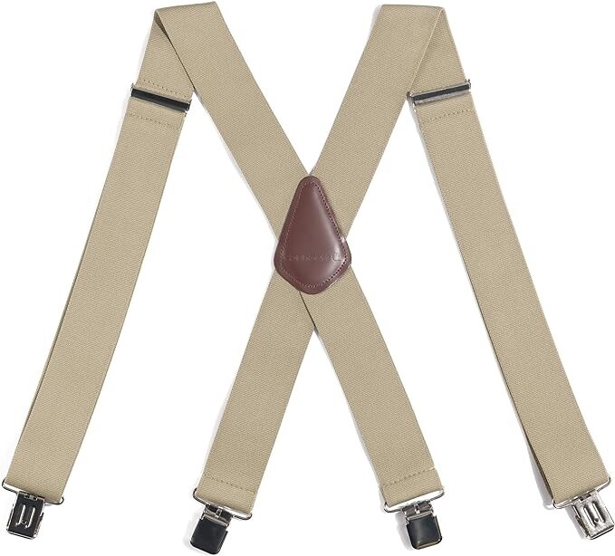 CARHARTT MEN'S UTILITY SUSPENDERS 45002, Color: KHAKI, Size: 46