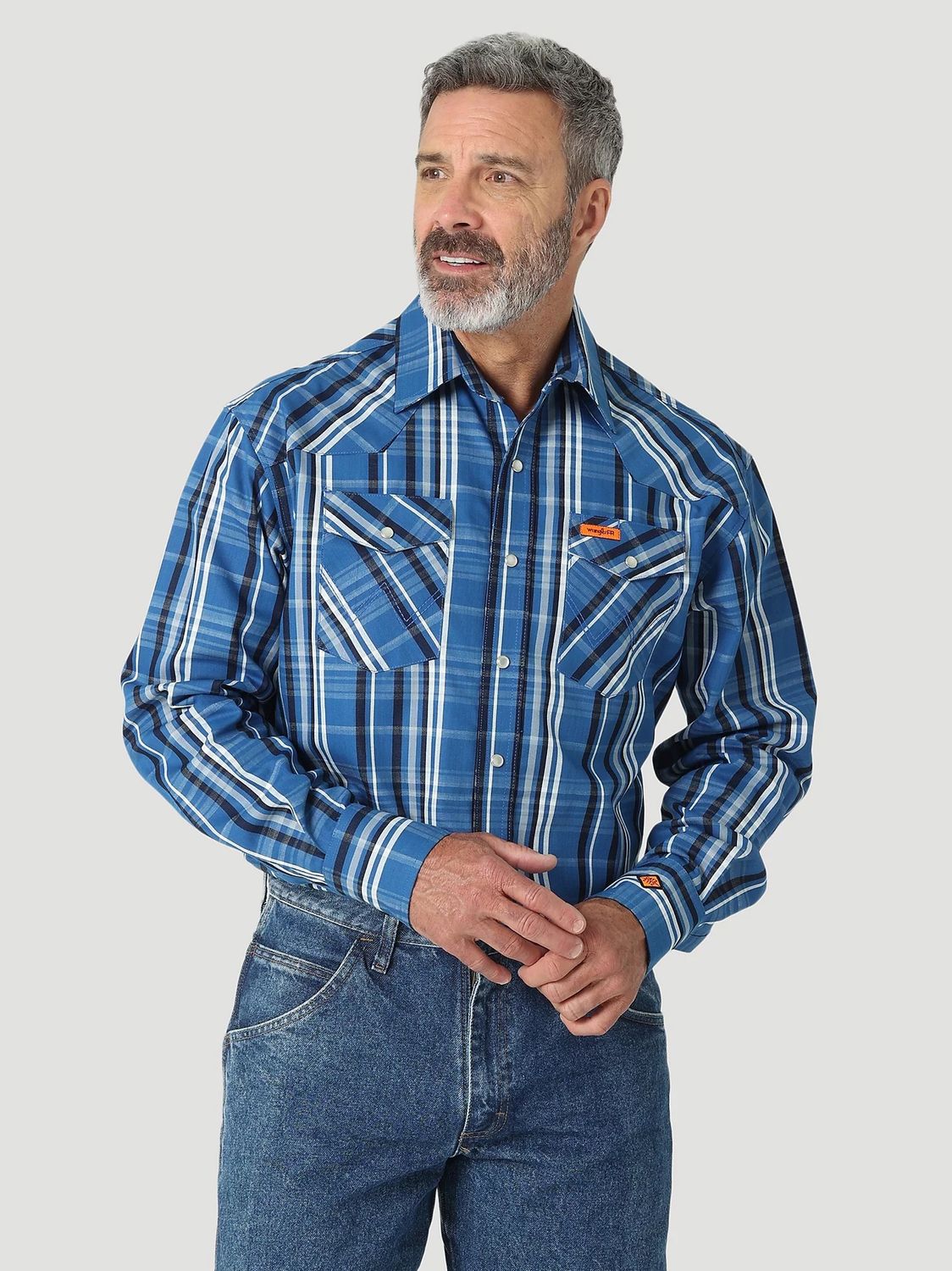 WRANGLER FR SNAP PLAID L/S SHIRT 112319161