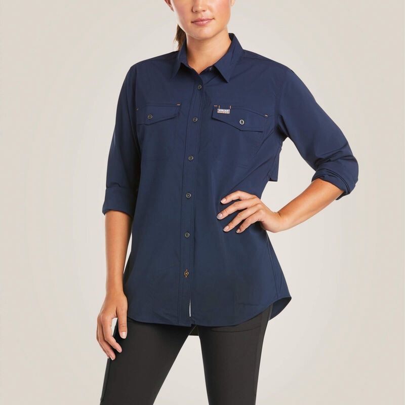 ARIAT WOMENS REBAR MADE TOUGH VENTTEK DURA STRETCH WORK SHIRT