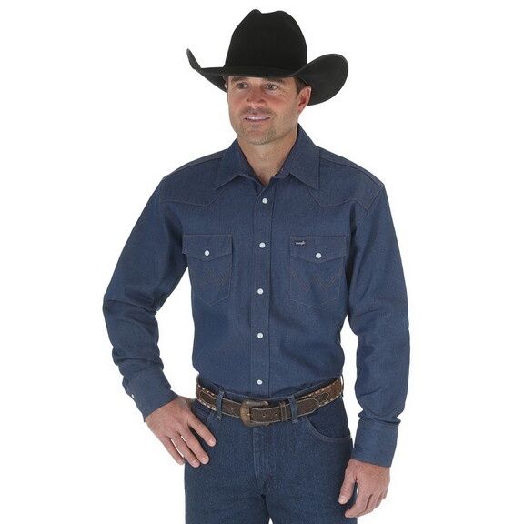 MEN'S WRANGLER COWBOY CUT WESTERN SHIRT
