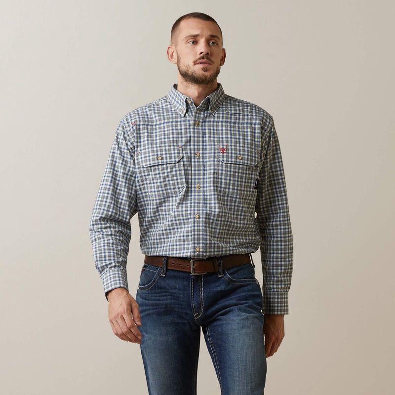 ARIAT MENS FR FEATHERLIGHT L/S WORK SHIRT-10043545