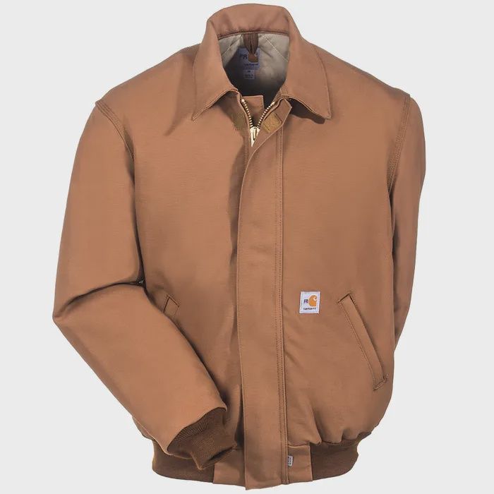 CARHARTT MEN'S FR DUCK LINED BOMBER JACKET - QUILT LINED-101623