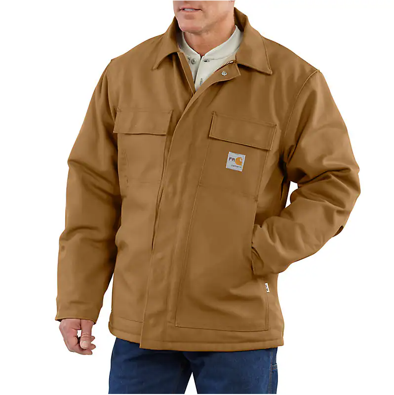 CARHARTT MEN'S FR DUCK TRADITIONAL COAT QUILT LINED -101618