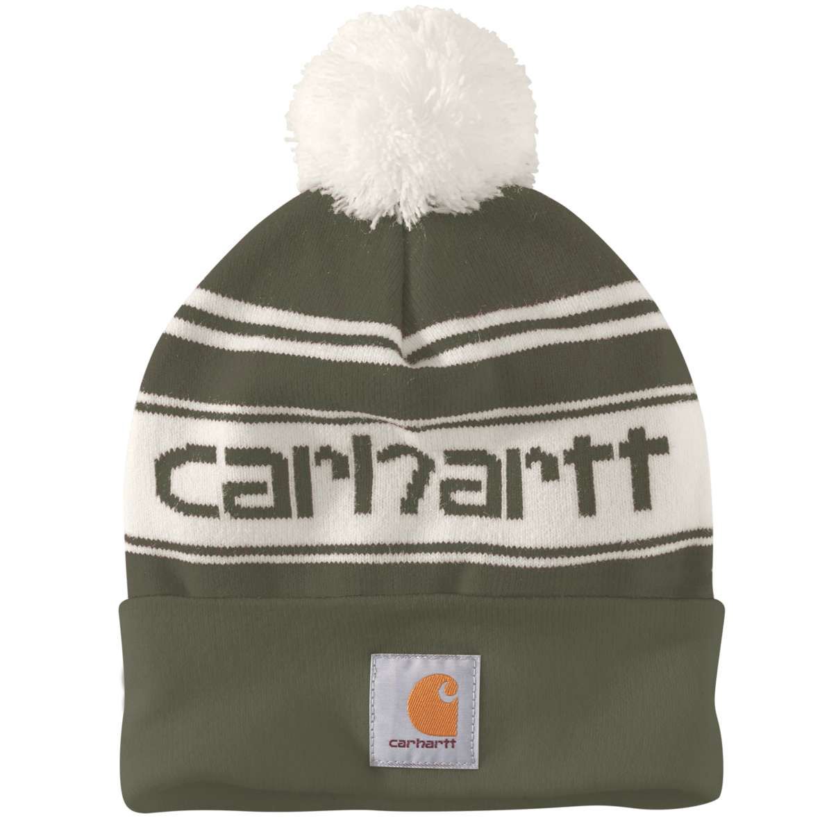 KNIT POM-POM CUFFED LEGO BEANIE -105168