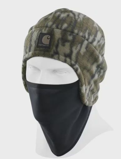CARHARTT CAMO FLEECE 2-IN-1 HAT-105517 CARHARTT CAMO FLEECE 2-IN-1 HAT-105517