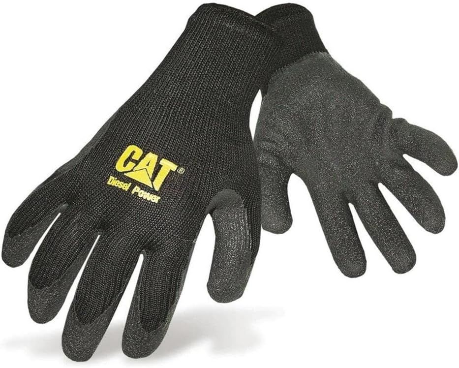 CAT BLACK LATEX PALM GLOVE W/DIESEL POWER LOGO-CAT017400