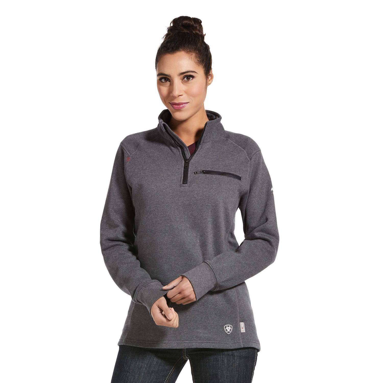 ARIAT WOMEN'S FR REV 1/4 ZIP TOP-10032841