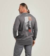 MENS FR AR AIR LIFE ON THE LINE GRAPHIC L/S T-SHIRT