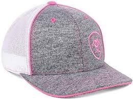 ARIAT WOMEN'S FLEX BALL CAP GRAY/PINK -1504930