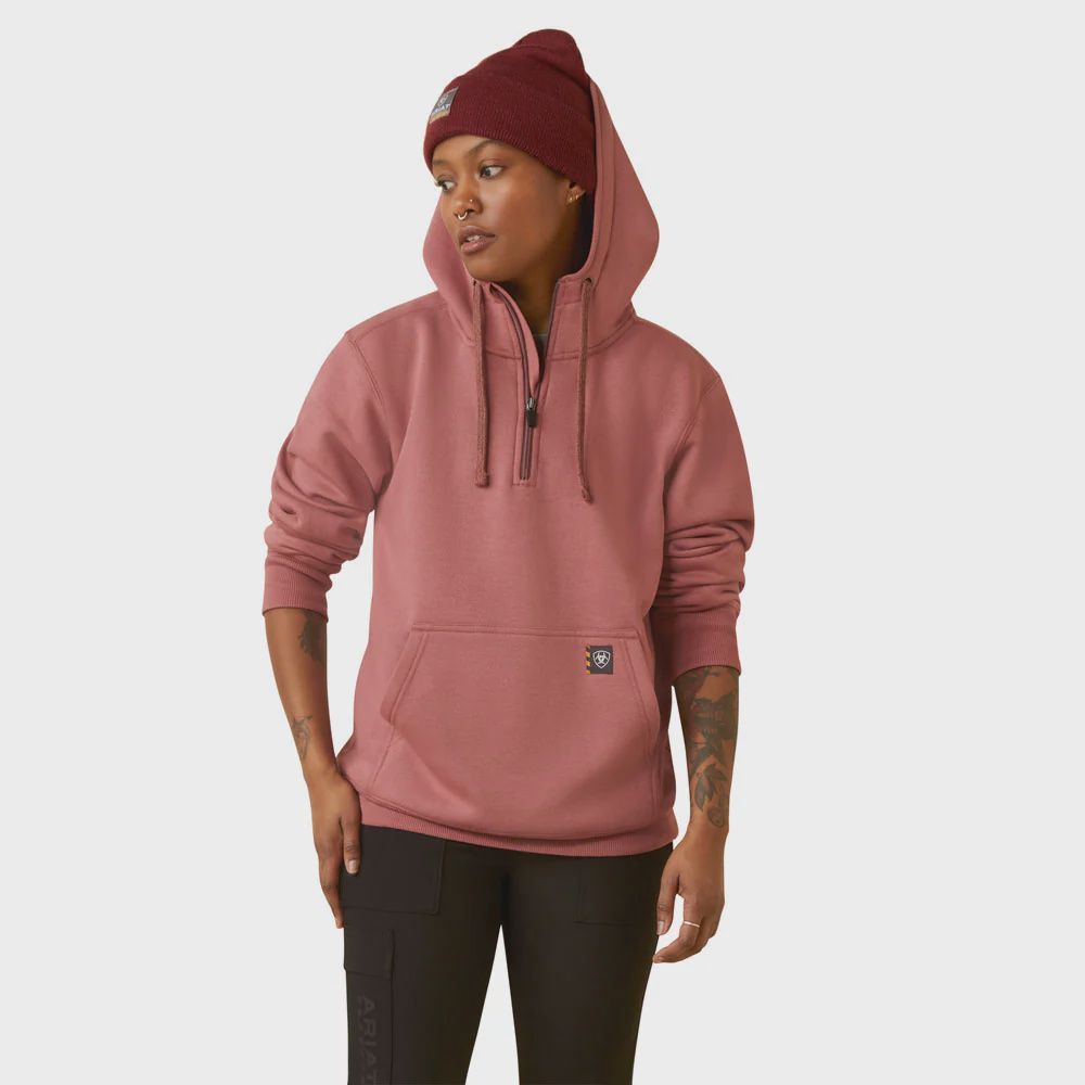 ARIAT WOMEN'S REBAR SKILL SET 1/2 ZIP HOODIE