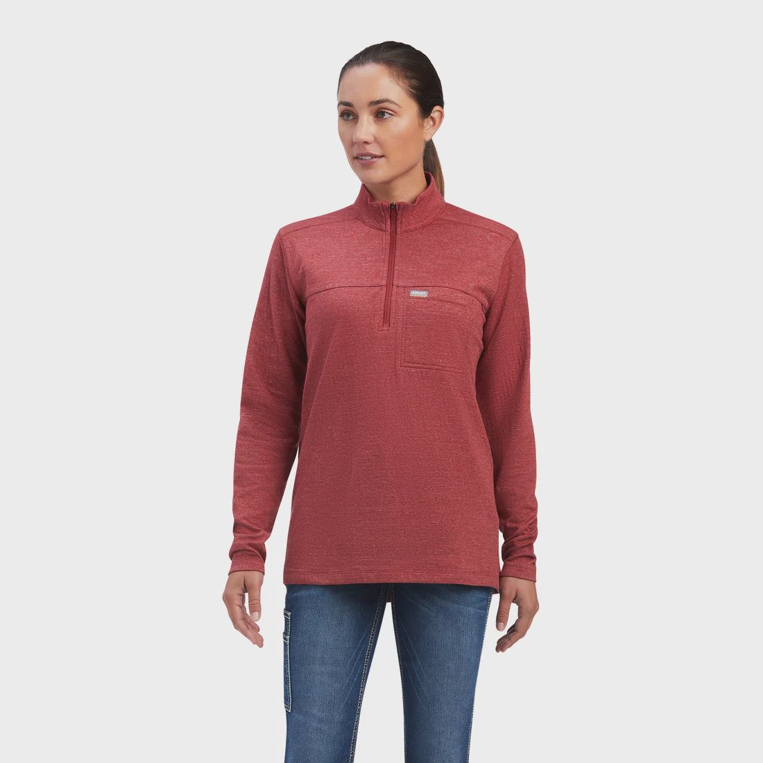 ARIATWOMEN'S  REBAR FOUNDATION 1/4 ZIP SHIRT