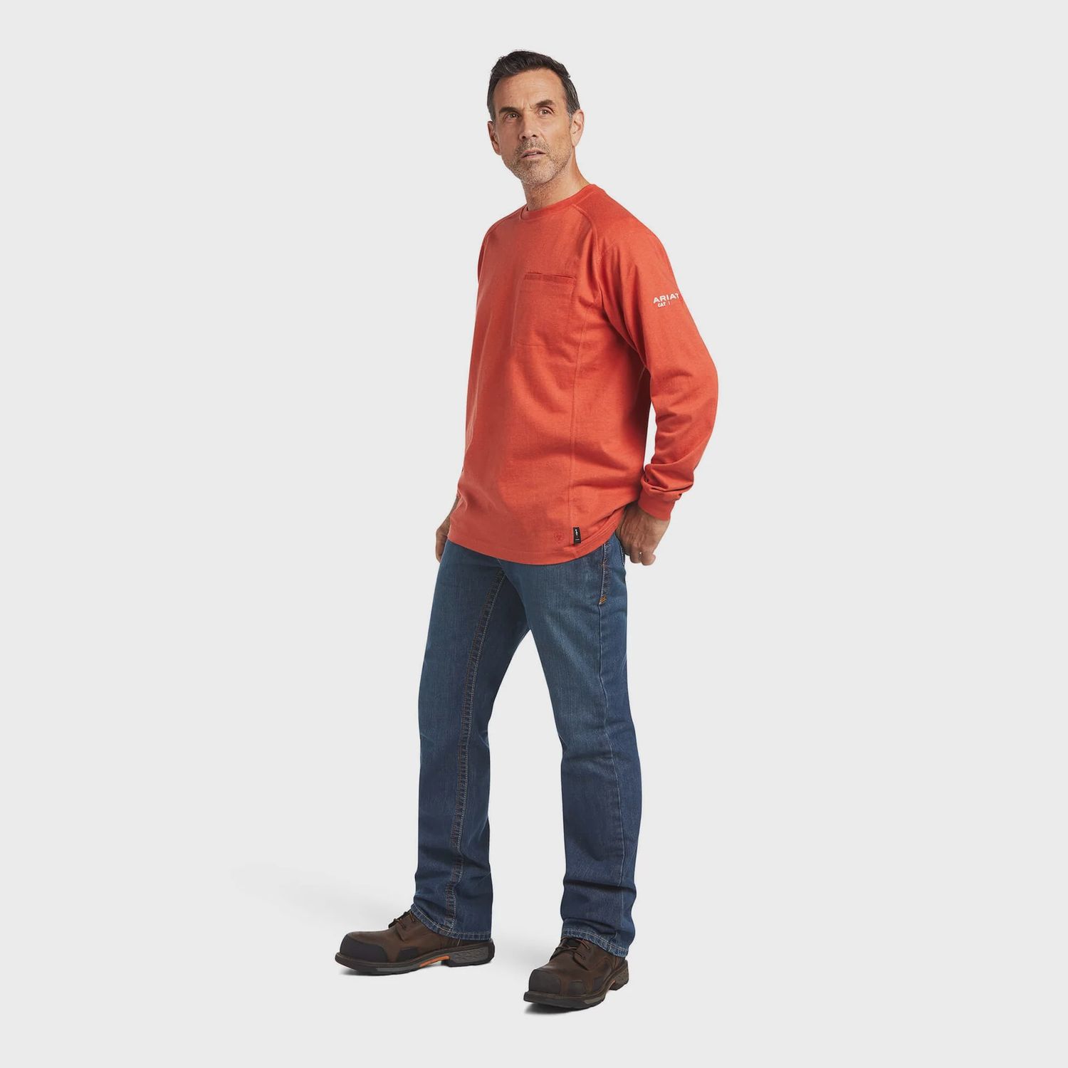 ARIAT MENS FR AIR CREW L/S  T-SHIRT-10039390