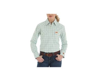 WRANGLER WOMENS LONG SLEEVE FR BUTTON SHIRT-FRLW10Q