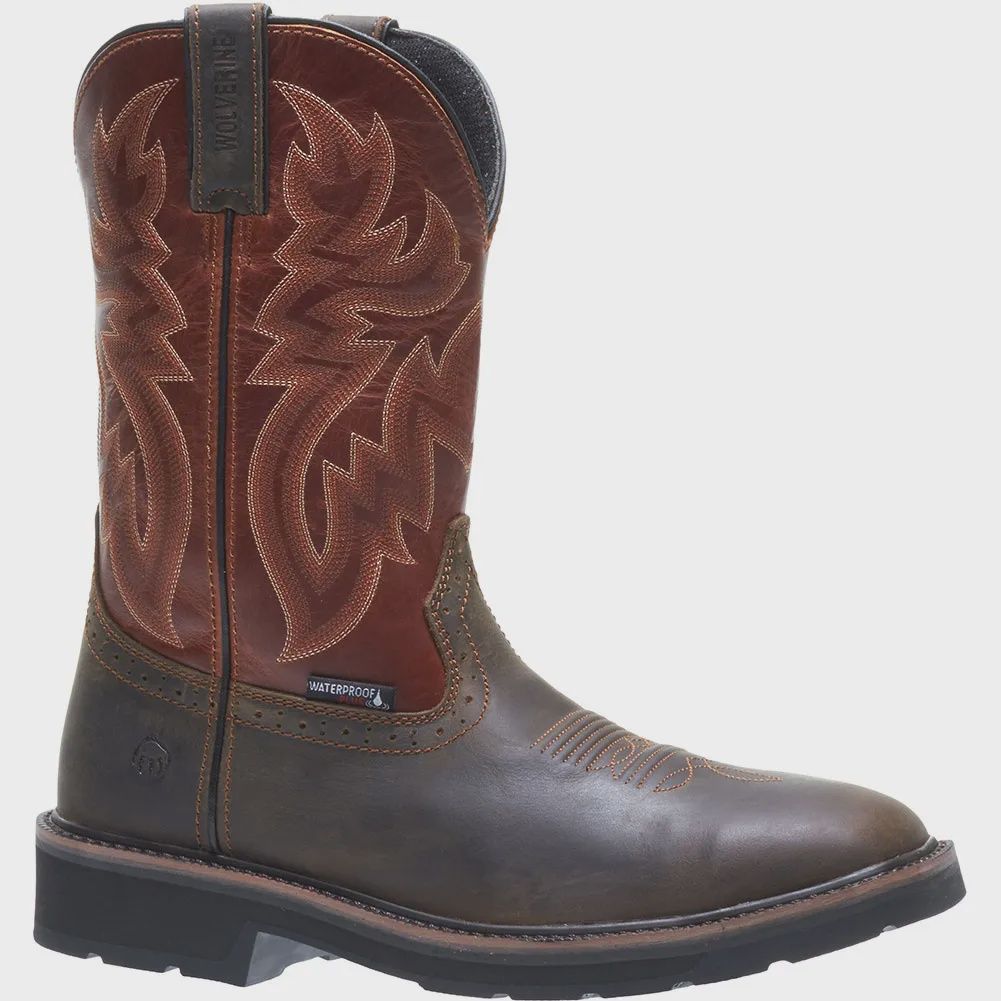 WOLVERINE MEN'S RANCHER WATERPROOF STEEL-TOE WELLINGTON BOOT
